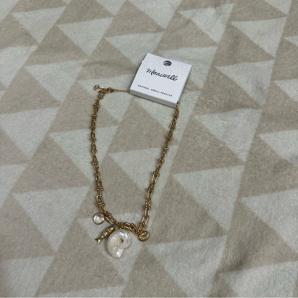 Madewell Mother of Pearl U-Link Charm Necklace - Picture 3 of 4